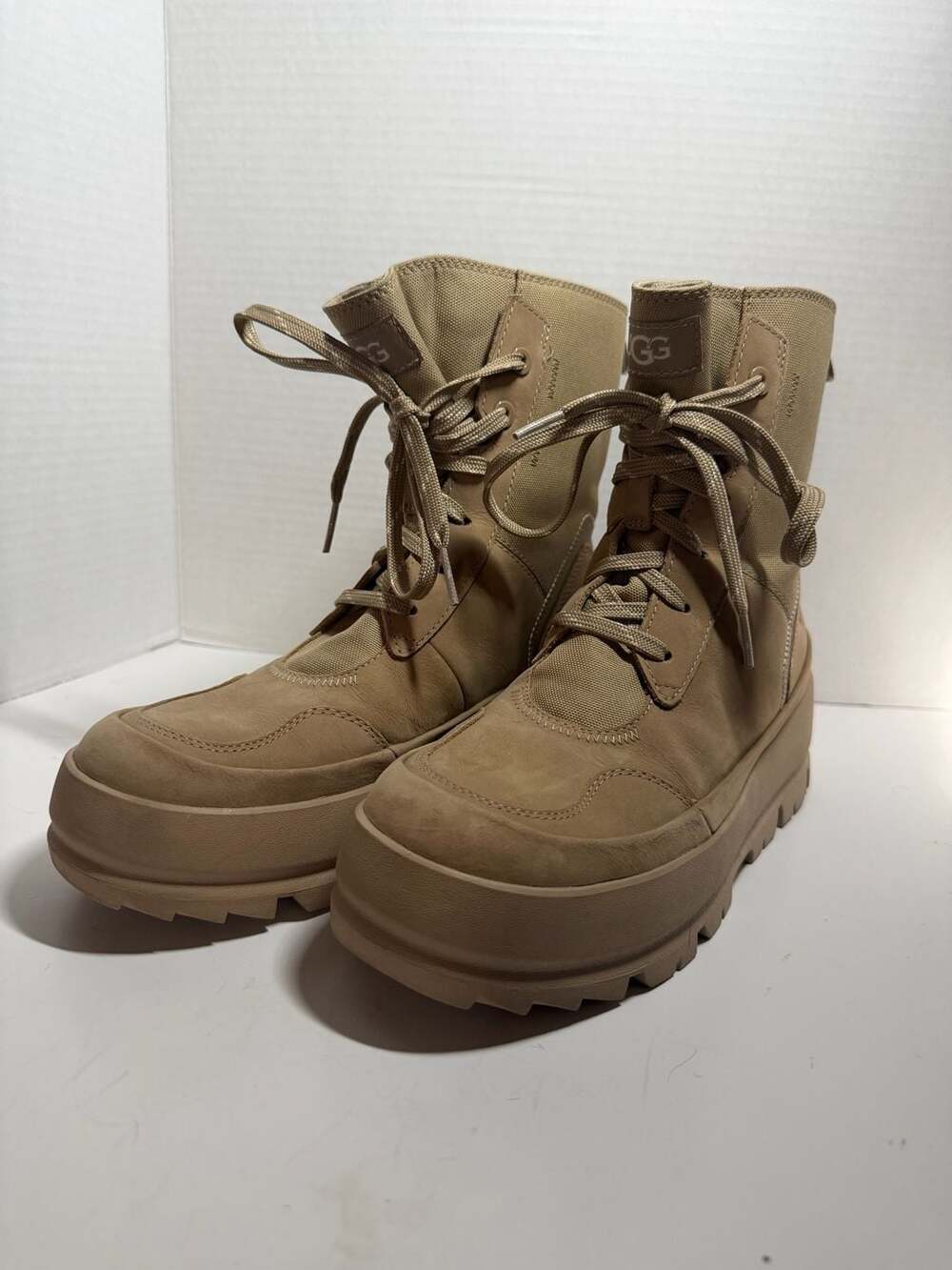 UGG Women's The Lug Platform Hiker Boots in Sand, Style 1143833